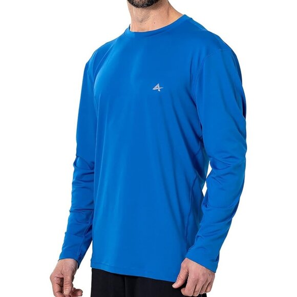 Artic Cool UPF Shirt Men M Blue Performance Moisture Wick Stretch Outdoors Sun - Picture 1 of 7